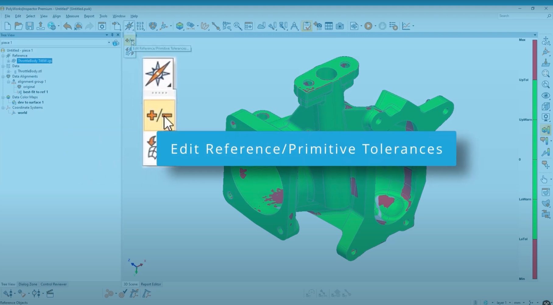 Edit Reference/Primitive Tolerances