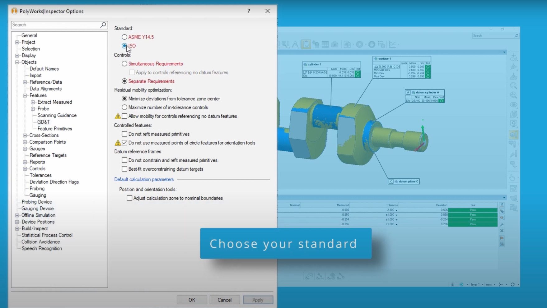 Choose your standard
