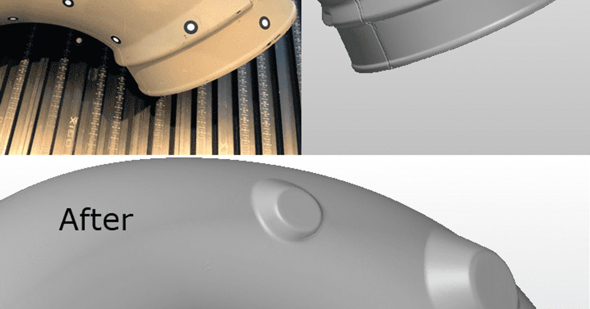 Use PolyWorks|Modeler Light to fill holes in polygonal… | 3D Scanners